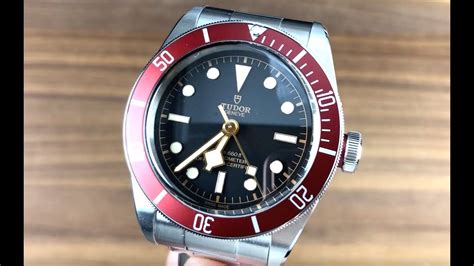 tudor watch red face